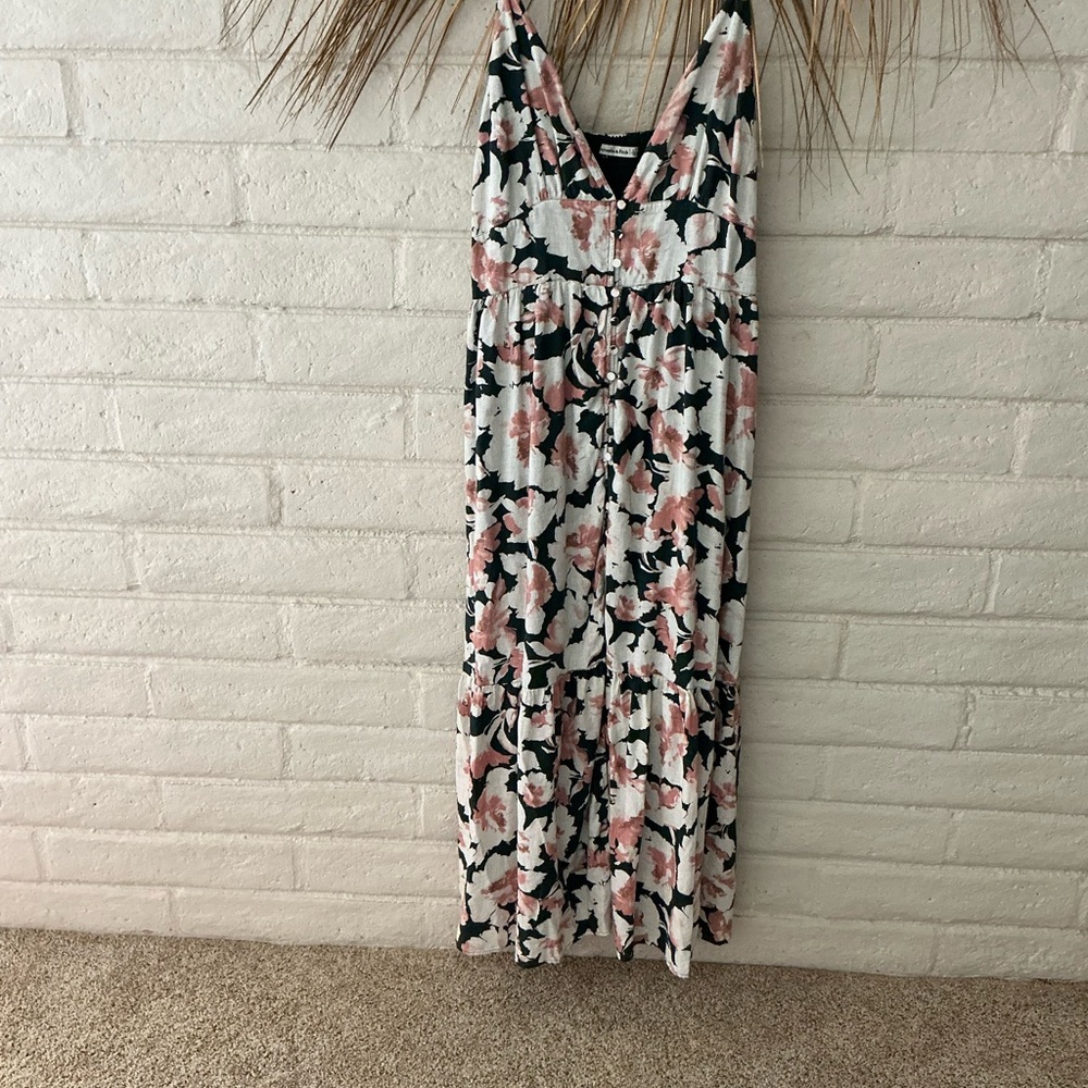 Abercrombie & Fitch Pink and Black Floral Dress